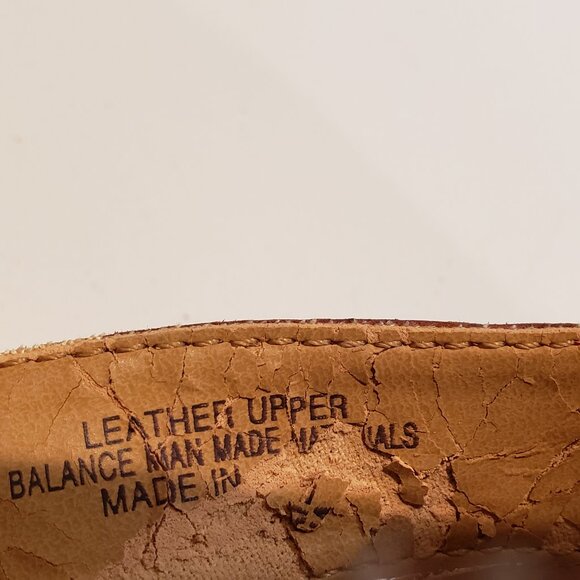 B.O.C. Born Concept Orange Leather Wedge Sandals - Picture 15 of 15